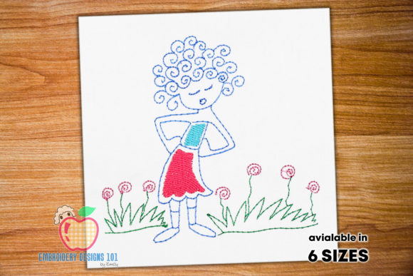 Cute Curley Hair Girl Sketch Review