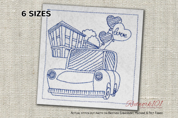 Love Car: A Designer's Take on a Valentine Embroidery File