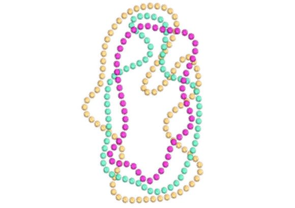 Mardi Gras Beads Embroidery Review for Boutique Apparel