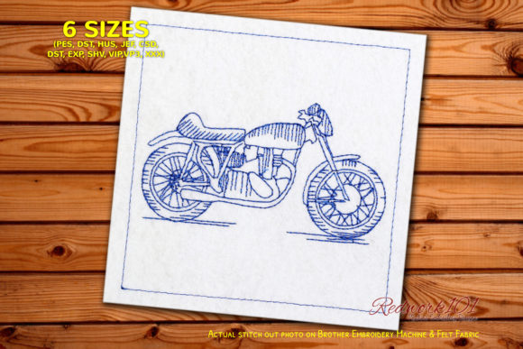 Motercycle BSA Goldstar Clubman Redwork