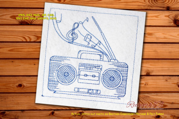 Old Cartoon Radio Redwork Review for Real Projects