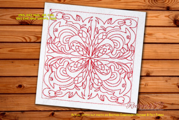 Quilt Block Design Redwork Review