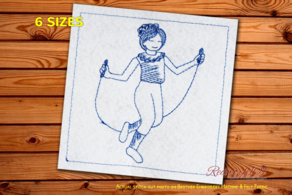 Rope Skipping Lineart Design Review