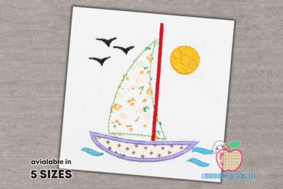 Sailboat in Sea Applique for Kids Review