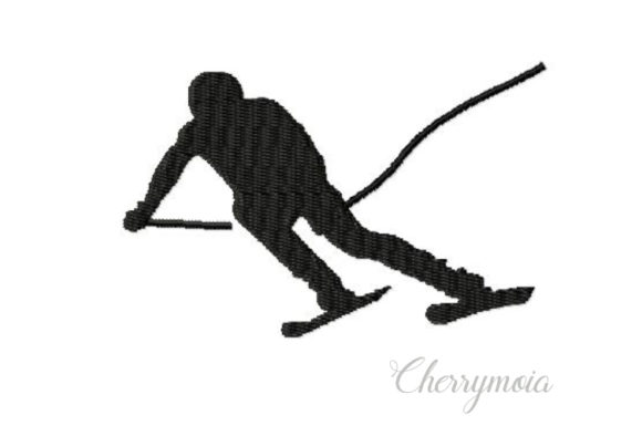 Skier Silhouette Review for Real Embroidery Projects