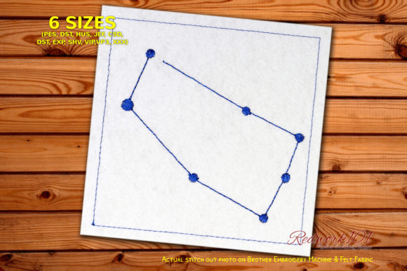 Star Constellation of Gemini Redwork Review